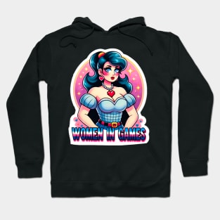 Empowering Women in Games: Vintage Pin-Up Girl Hoodie